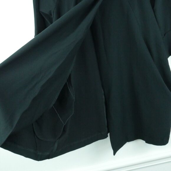 Ming Wang Small Jacket Black Cocoon Lagenlook Artsy Minimal Lagom Modern - Picture 5 of 11